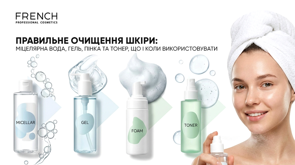 Правильное очищение кожи: мицеллярная вода, гель, пенка и тонер 