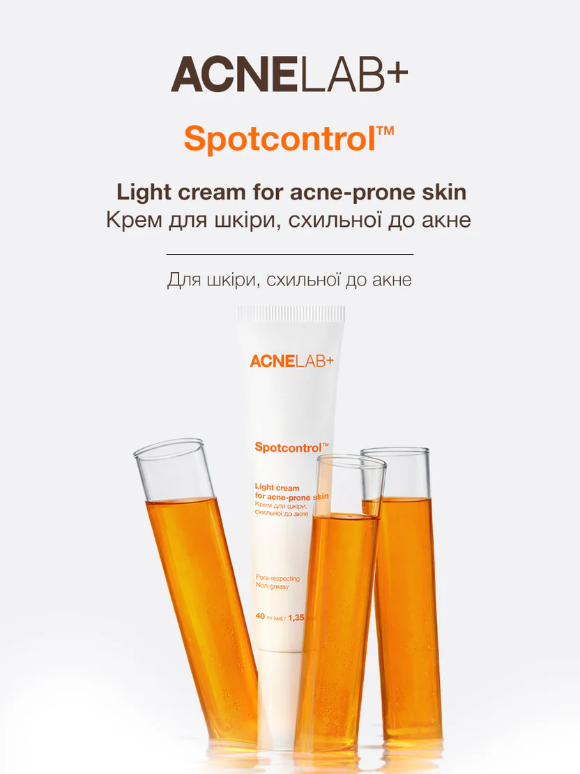 Крем для шкіри,схильної до акне ACNELAB+ (Spotcontrol Light cream for acne-prone skin 40 мл)