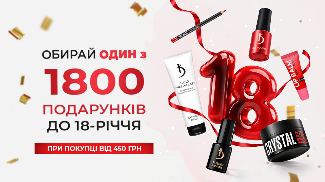 18 років краси: 1800 подарунків до Дня народження Kodi Professional!